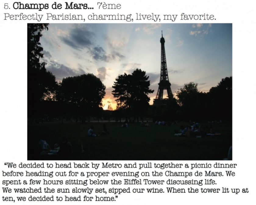 Champs de Mars park paris