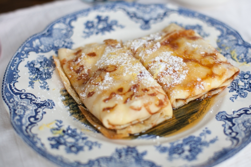 RICOTTA STUFFED CREPES WITH LEMON ZEST