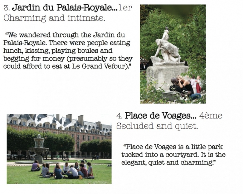 jardin du palais-royale and Place de Vosges Park Paris