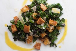 Grilled Kale Caesar Salad