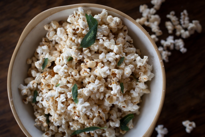 kettle corn with fried sage