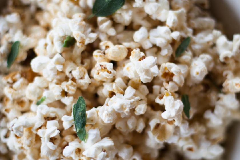 kettle corn with fried sage