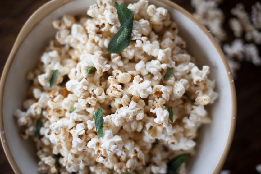 kettle corn with fried sage