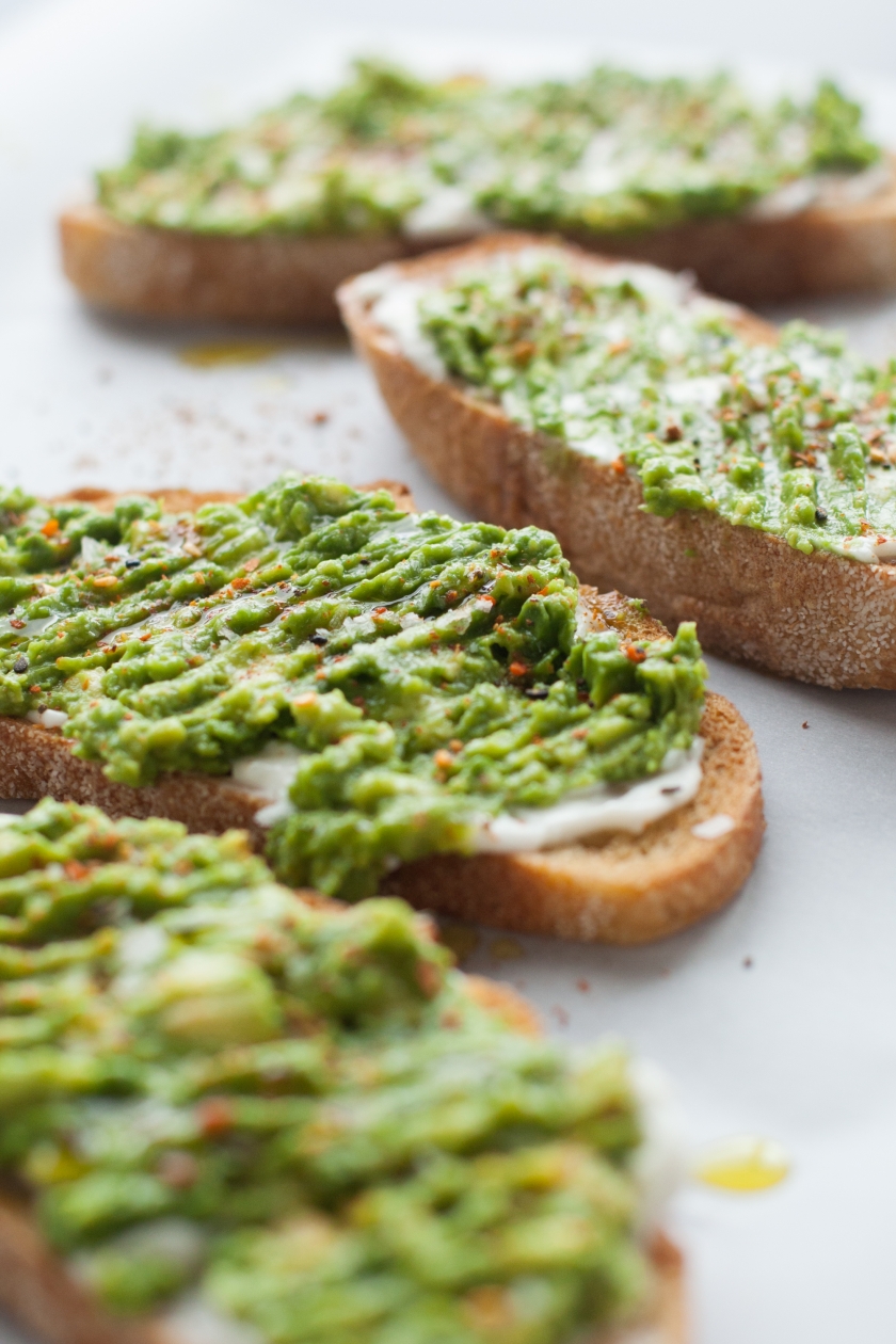 AVOCADO TOASTS WITH TOGARASHI