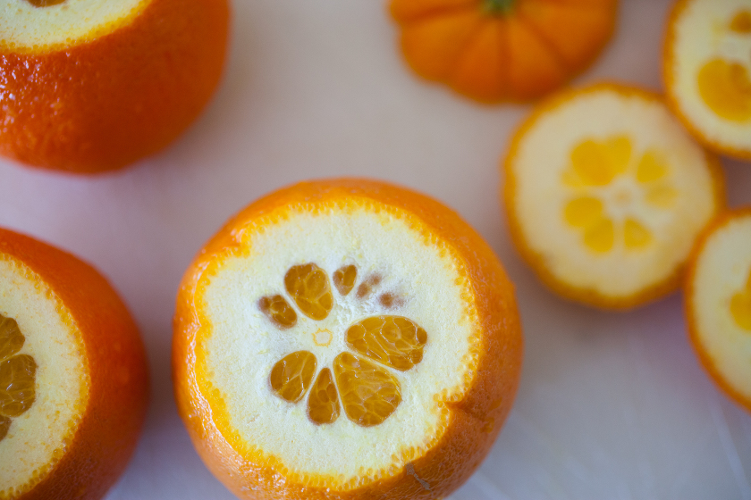 SHORTBREAD COOKIES WITH CANDIED ORANGE AND TANGERINE OIL