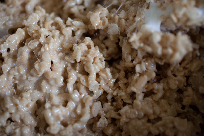 BROWN BUTTER ROASTED MARSHMALLOW SALTED RICE CRISPY TREATS