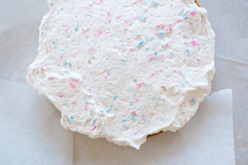 OMBRE GENDER REVEAL CAKE