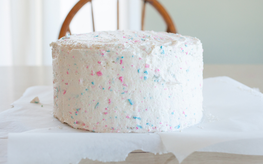 OMBRE GENDER REVEAL CAKE