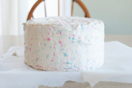 OMBRE GENDER REVEAL CAKE