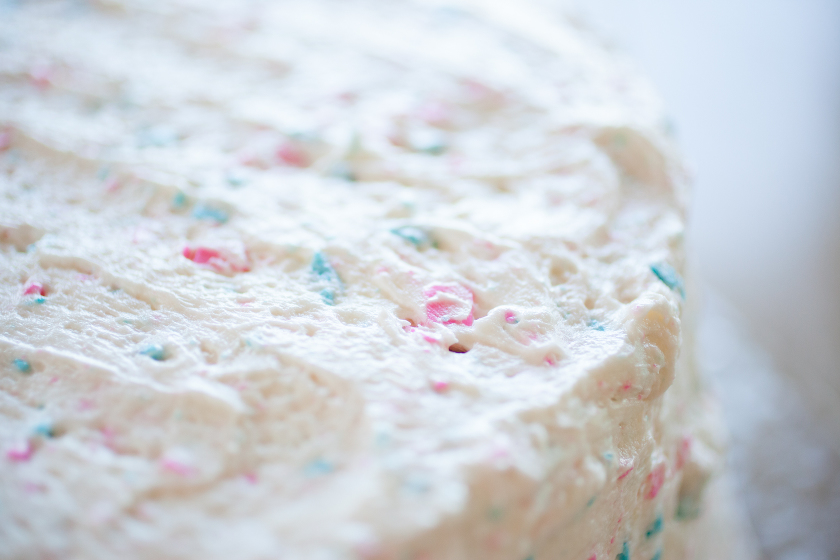 OMBRE GENDER REVEAL CAKE